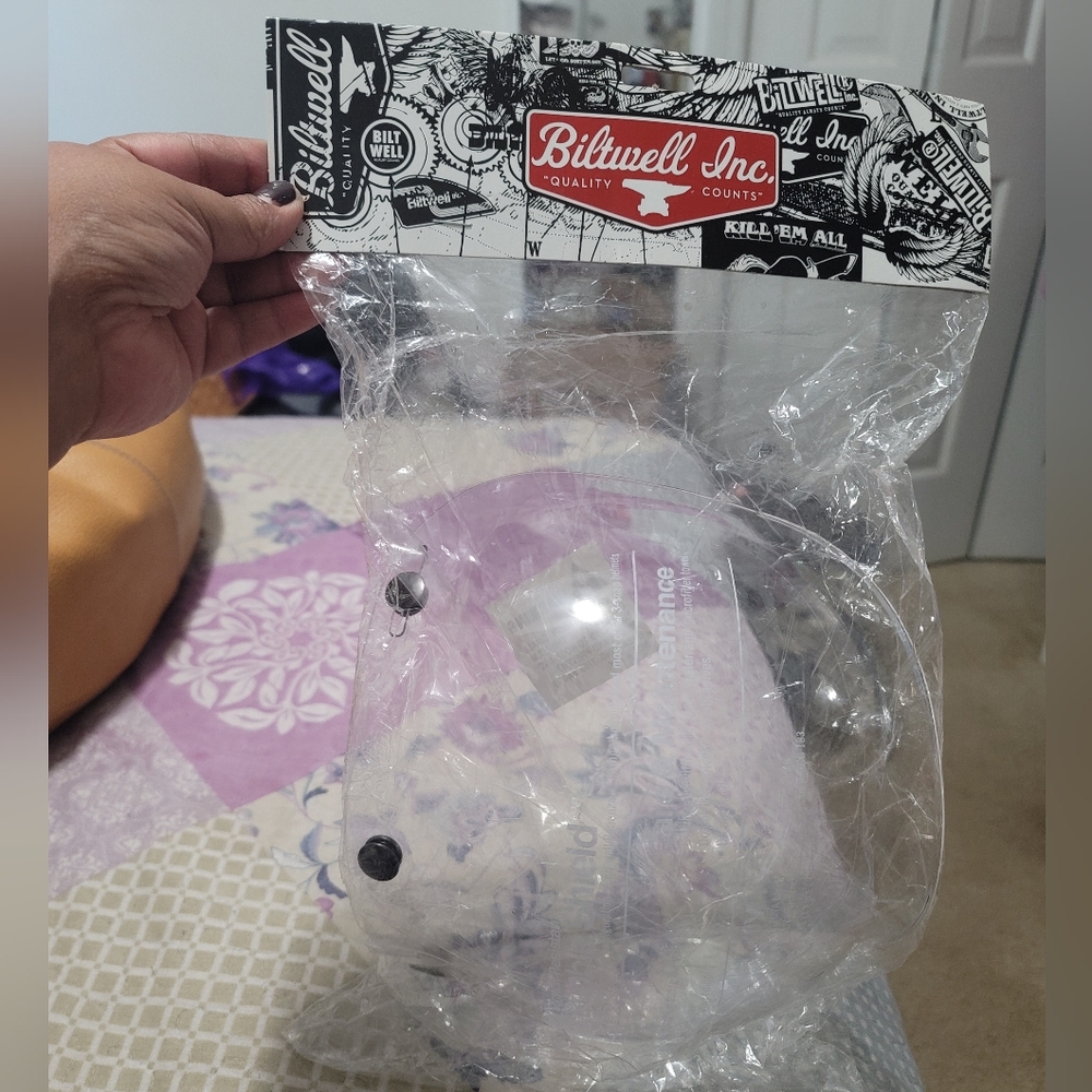 Biltwell Inc. Clear Bubble Shield Helmet Visor (Helmet Sold Separately)